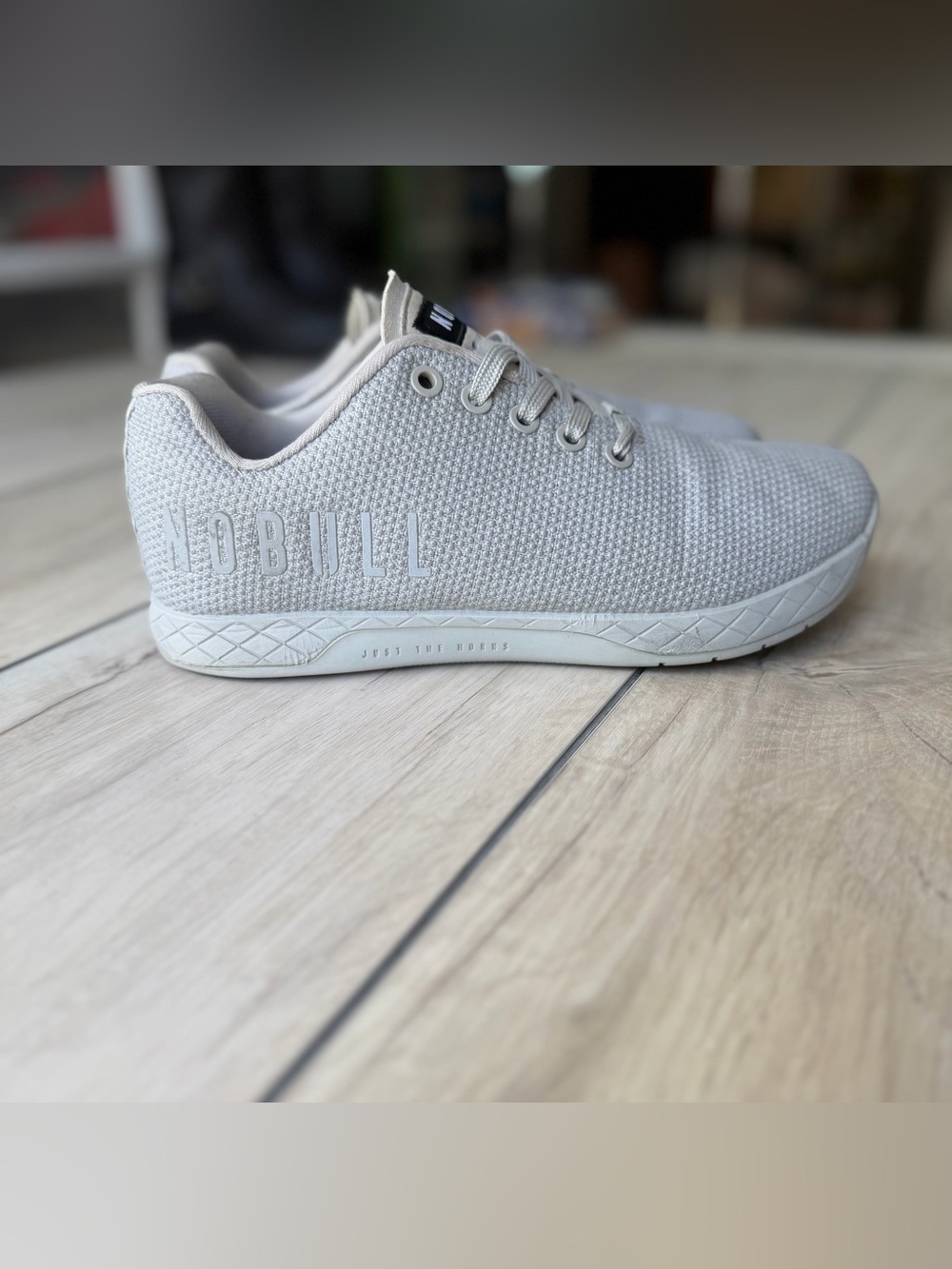 NOBULL Unisex Knit Training Sneakers in Light Gray Women’s 7.5 Activewear - Picture 4 of 9